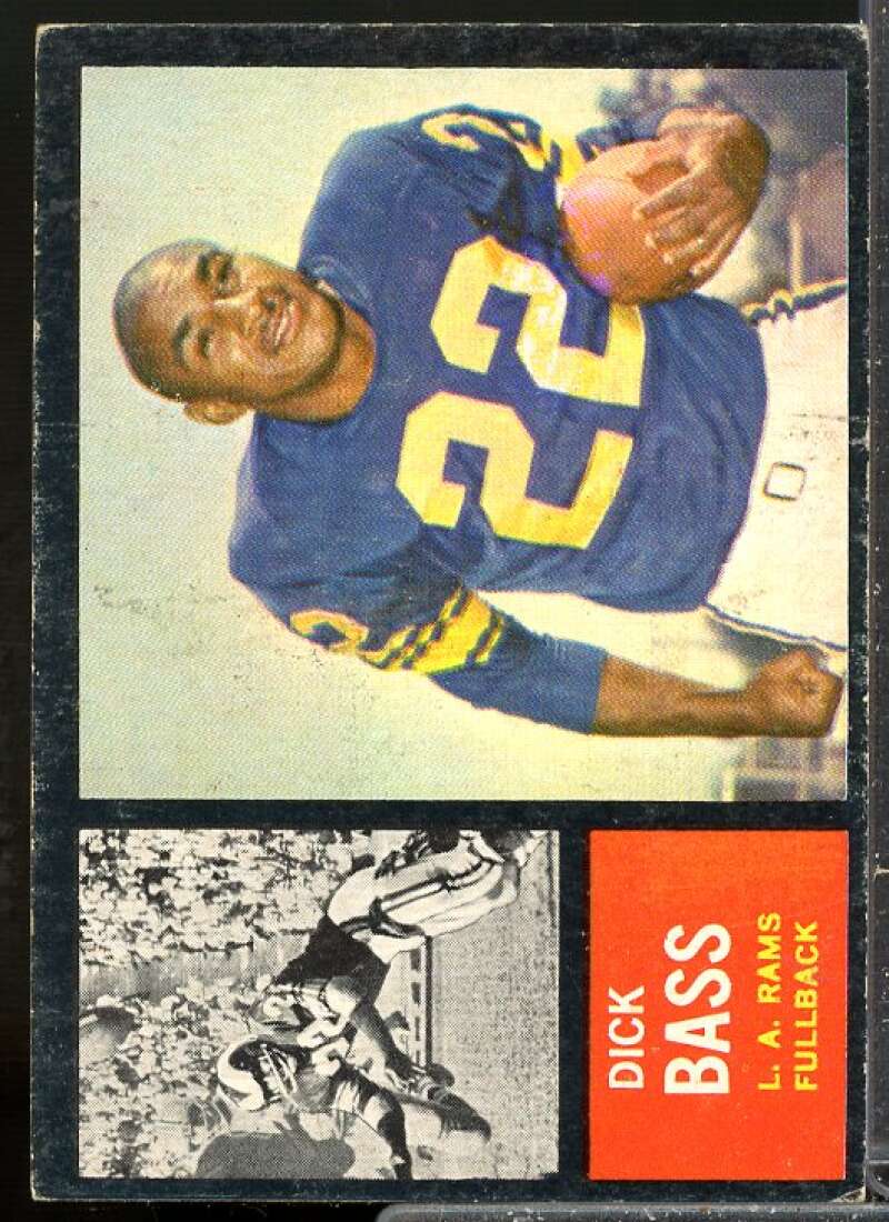 Dick Bass SP Card 1962 Topps #80  Image 1