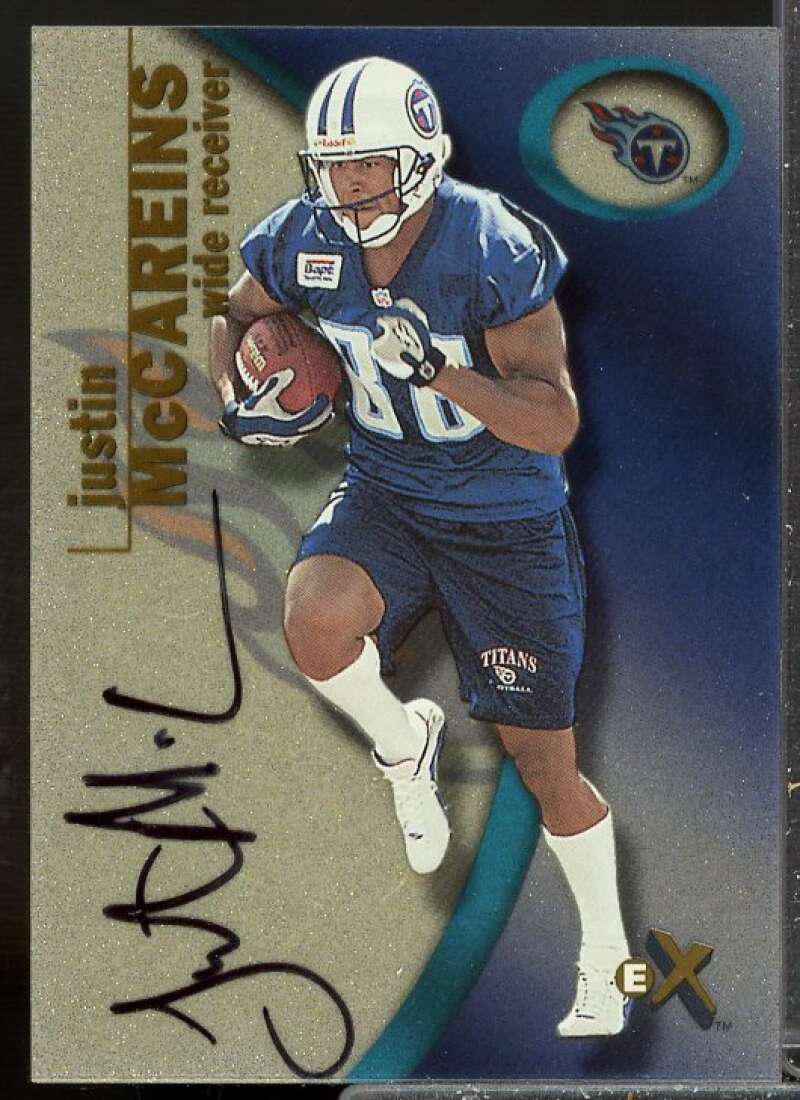 Justin McCareins/1250 Rookie Card 2001 E-X #105  Image 1