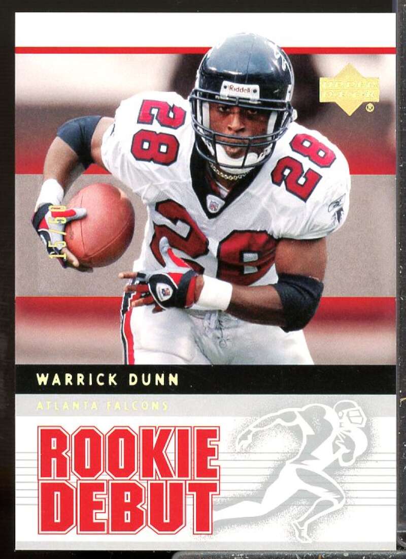 Warrick Dunn Card 2005 Upper Deck Rookie Debut Gold Spectrum #5  Image 1