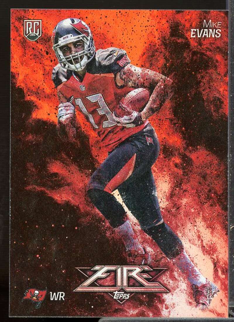 Mike Evans Rookie Card 2014 Topps Fire Flame #153  Image 1