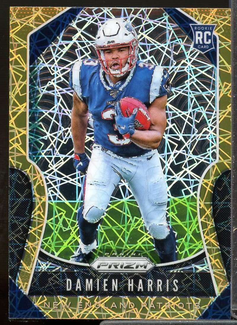 Damien Harris Rookie Card 2019 Panini Prizm Prizms Lazer #324  Image 1