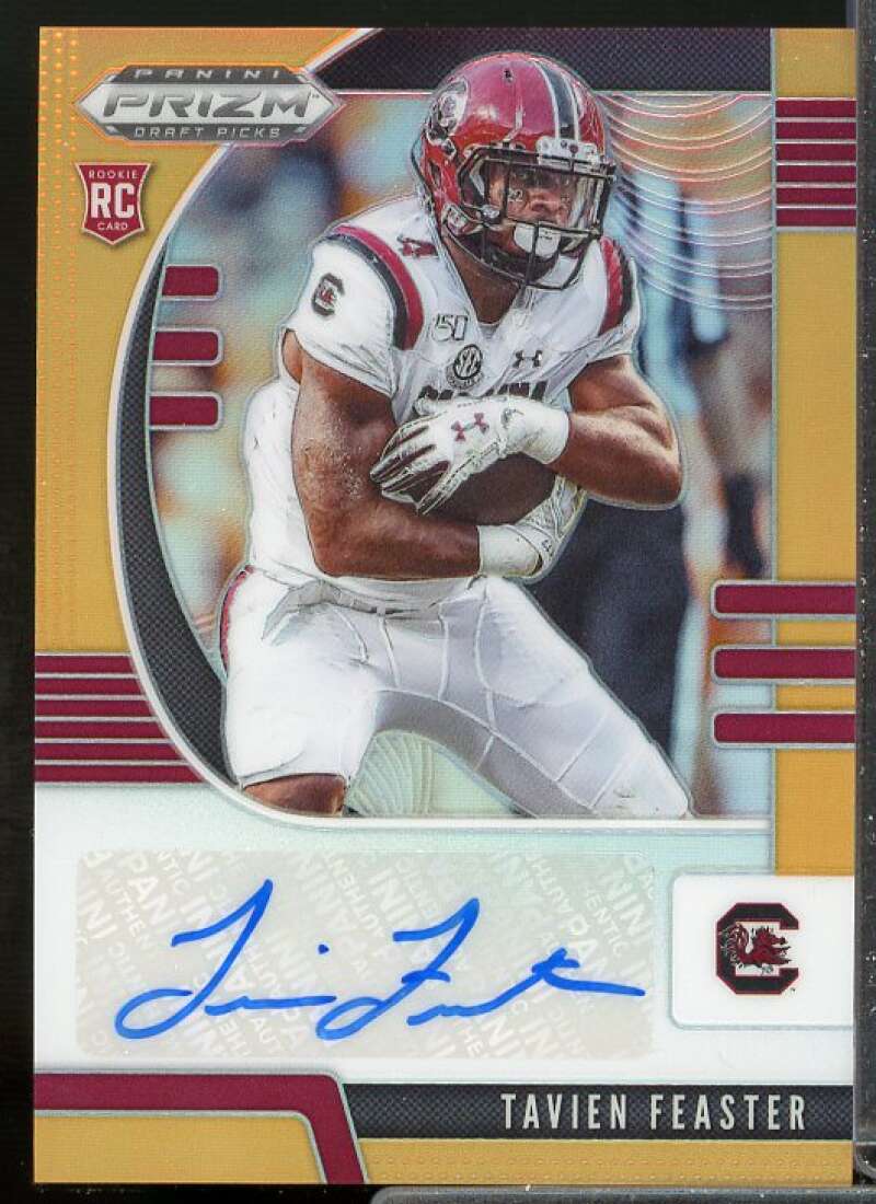 Tavien Feaster 2020 Panini Prizm Draft Picks Autograph Prizms Neon Orange #205  Image 1