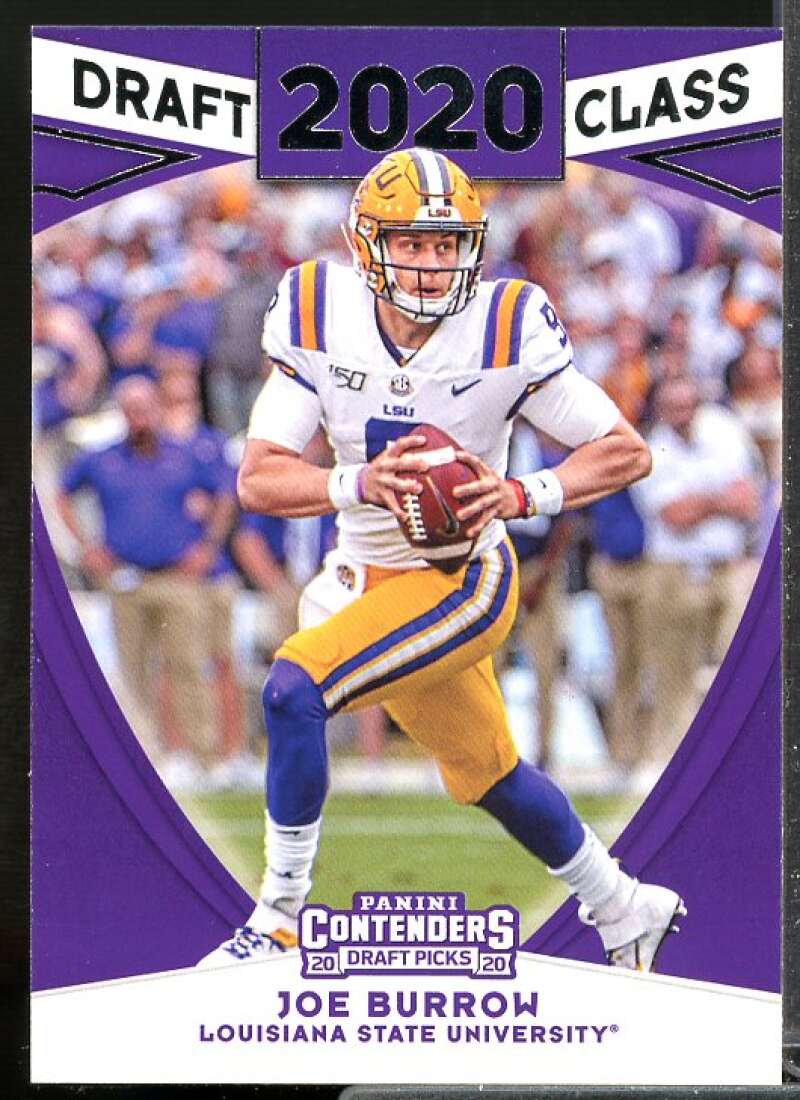 Joe Burrow Rookie Card 2020 Panini Contenders Draft Picks Draft Class #1  Image 1