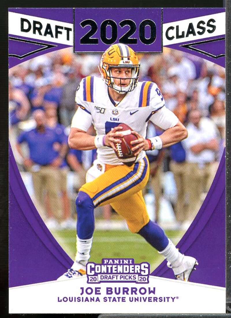 Joe Burrow Rookie Card 2020 Panini Contenders Draft Picks Draft Class #1  Image 1