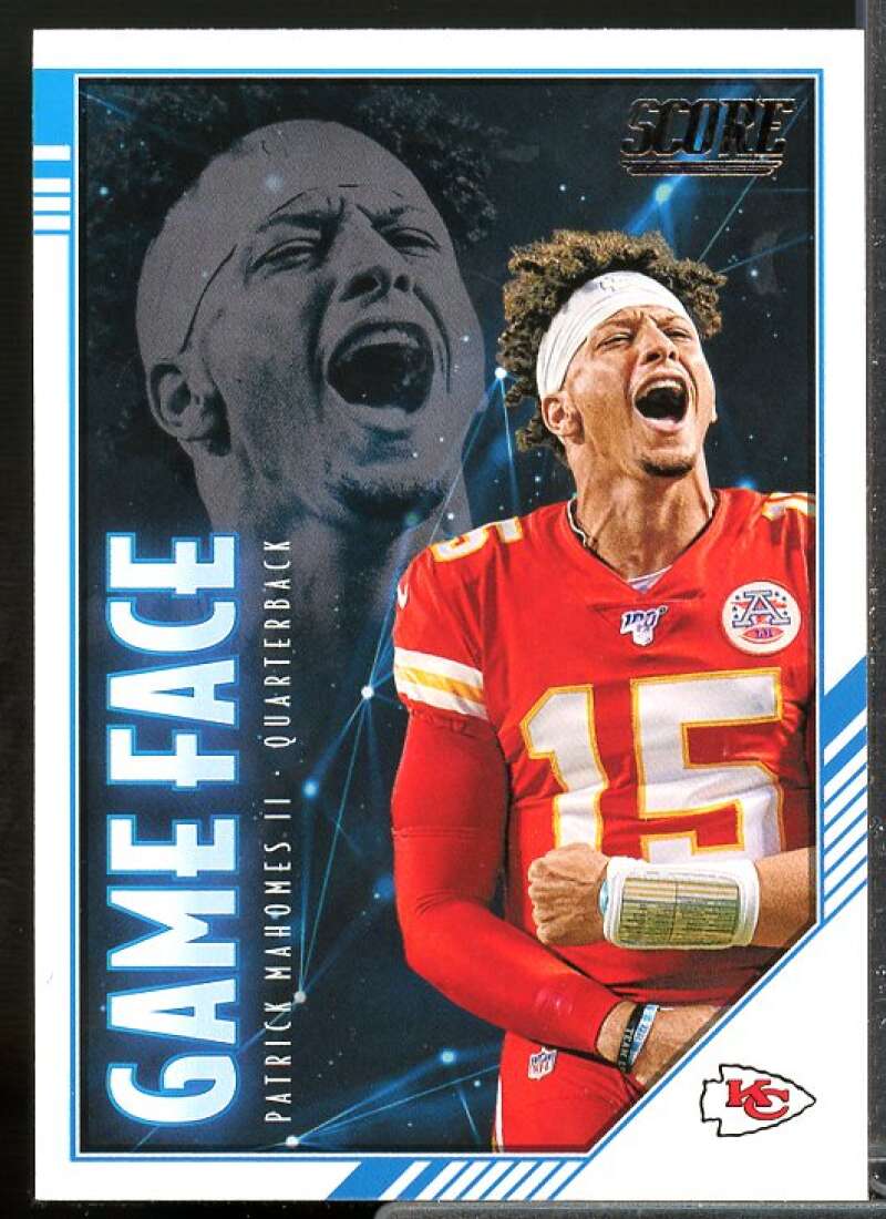 Patrick Mahomes II Card 2020 Score Game Face #3  Image 1