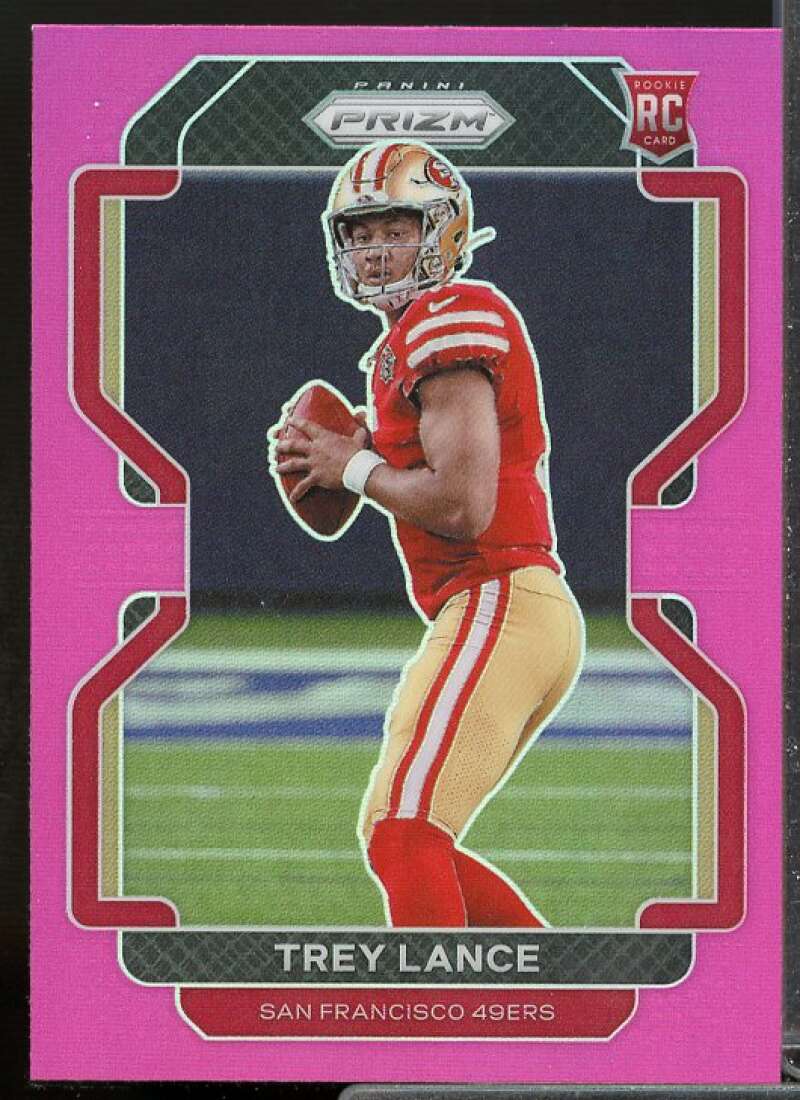 Trey Lance Rookie Card 2021 Panini Prizm Prizms Pink #333  Image 1