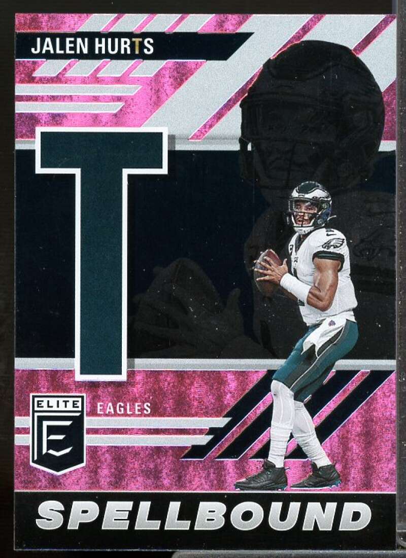Spellbound Pink Philadelphia Eagles 11R 2023 Donruss Elite Jalen Hurts #SB-JH4  Image 1
