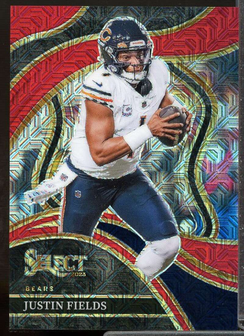 Justin Fields Card 2023 Select Prizm Red Disco #249  Image 1