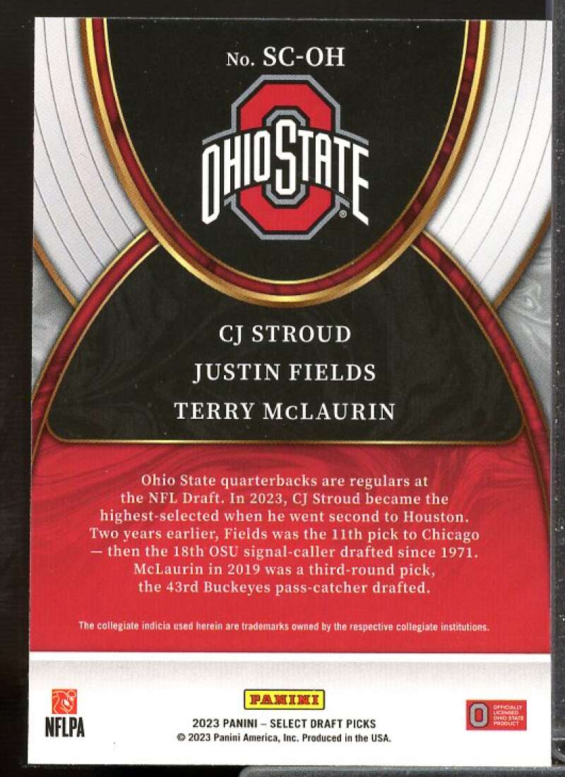 CJ Stroud/Justin Fields/Terry McLaurin 2023 Select Draft Pick Select Company #2  Image 2