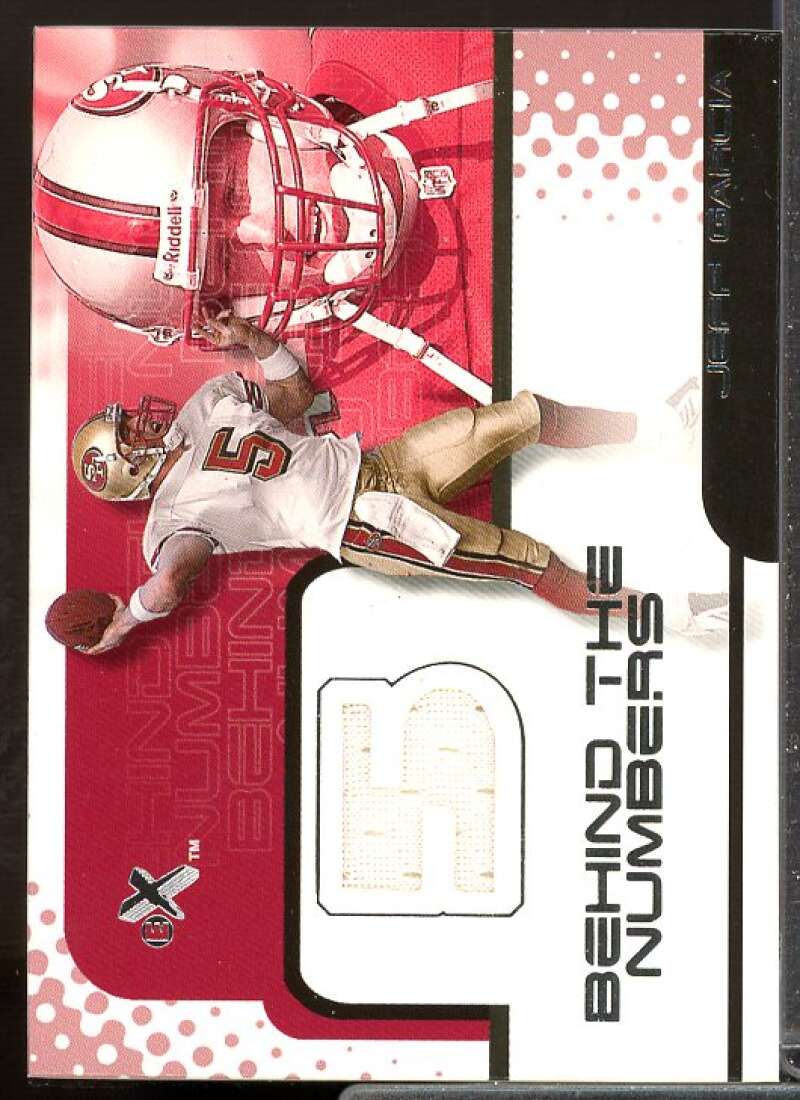 Jeff Garcia Card 2001 E-X Behind the Numbers Jerseys #14  Image 1