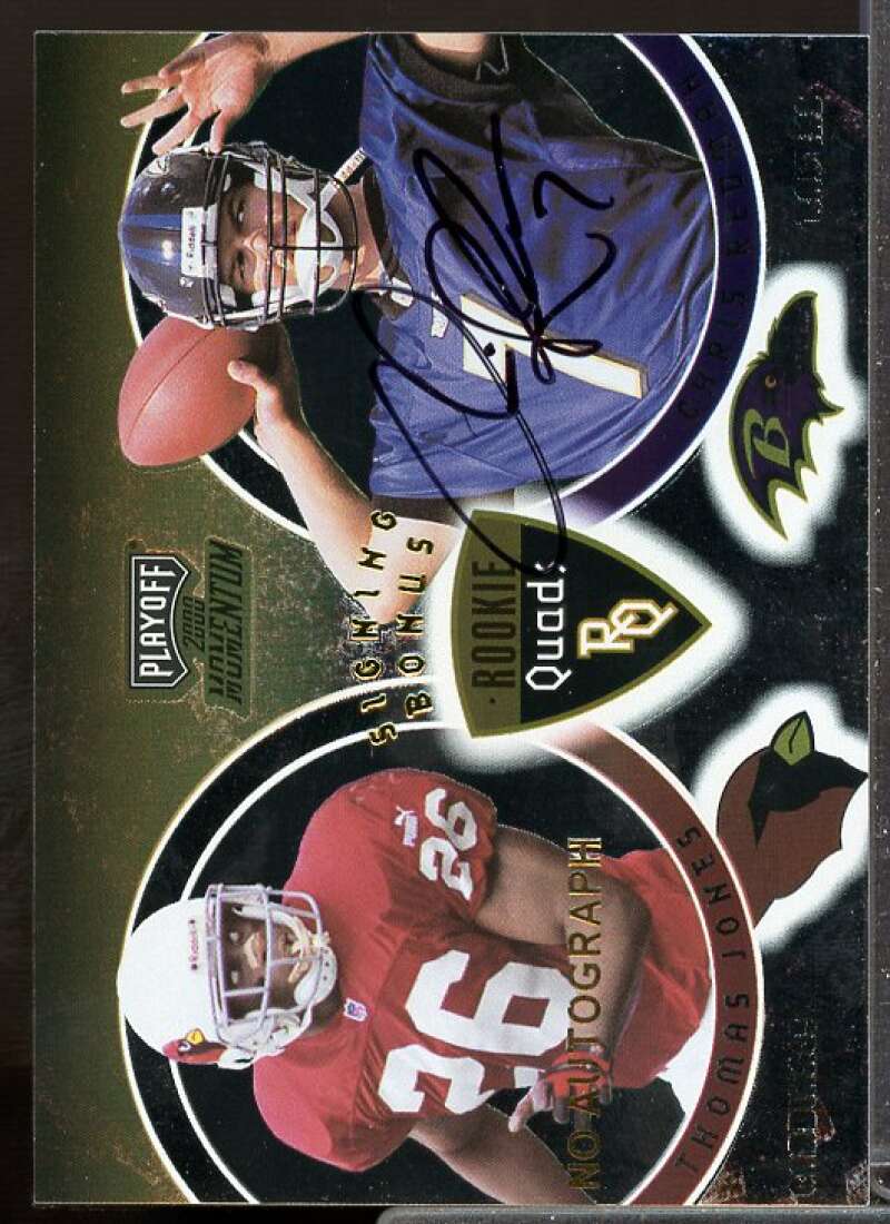 Dayne/Pennington/Redman/Jones No Auto 2000 Momentum Signing Bonus Quads #RQ3  Image 1