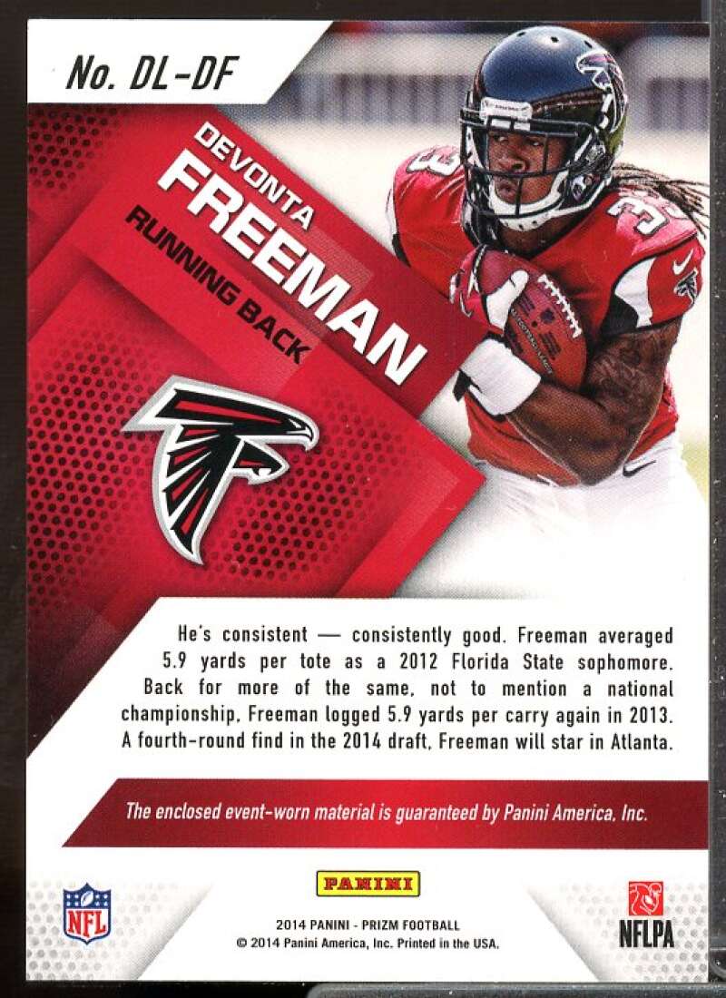 Devonta Freeman Rookie Card 2014 Panini Prizm Dirty Laundry #15  Image 2