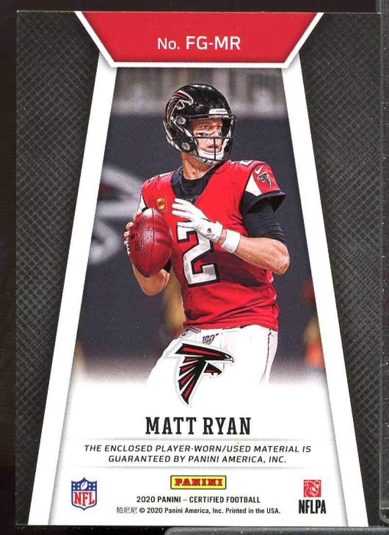 Matt Ryan Card 2020 Certified Fabric of the Game #10  Image 2