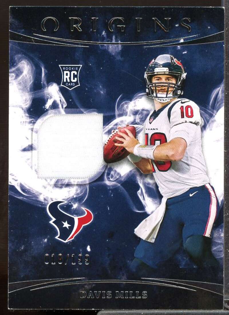 Davis Mills Rookie Card 2021 Panini Origins Rookie Patches #8  Image 1