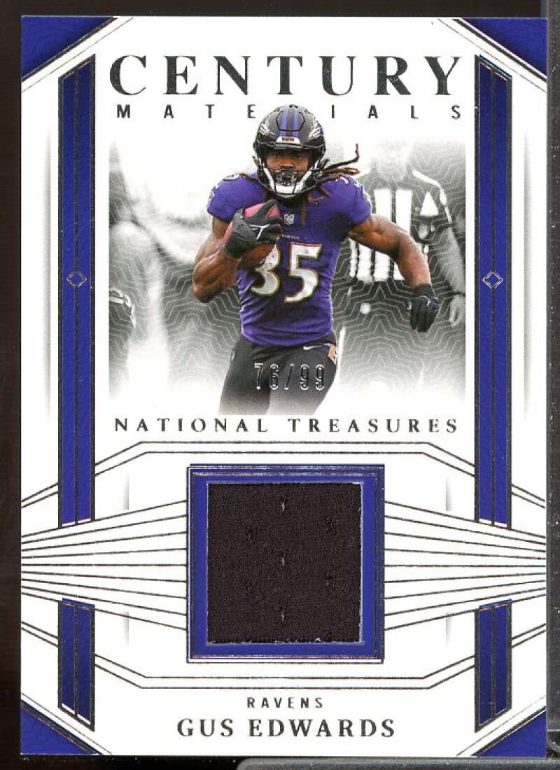 Gus Edwards Card 2023 Panini National Treasures Century Materials #42  Image 1
