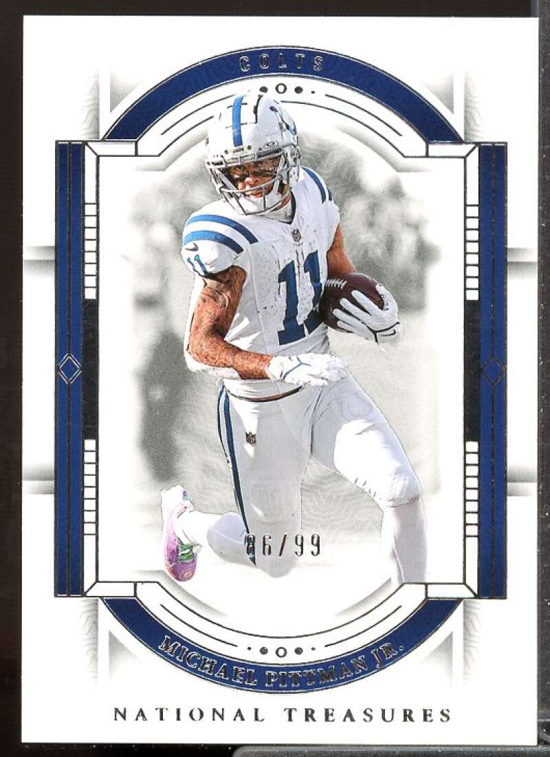 Michael Pittman Jr. Card 2023 Panini National Treasures #42  Image 1