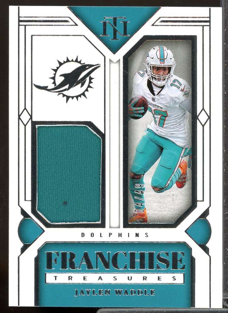 Jaylen Waddle Card 2023 Panini National Treasures Franchise Treasures #15  Image 1