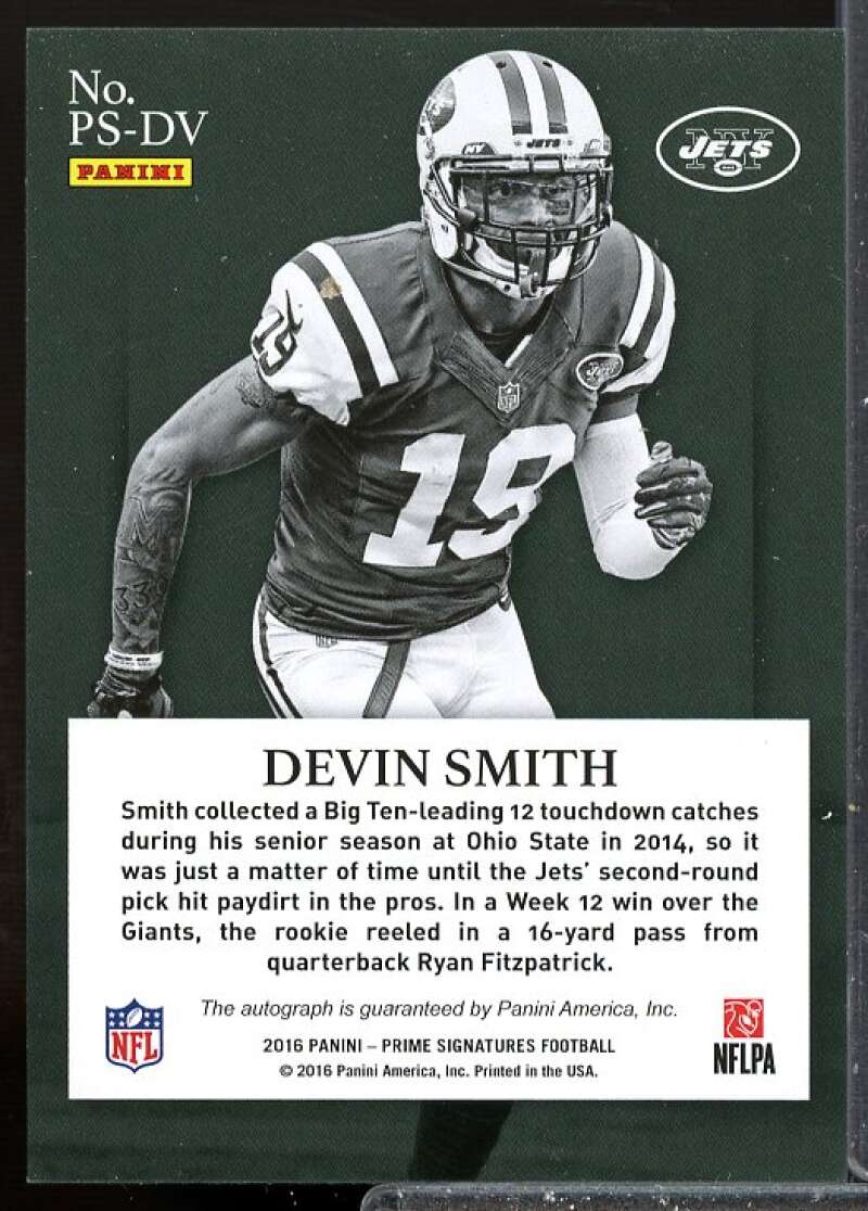 Devin Smith/99 Rookie Card 2016 Prime Signatures Autographs #26  Image 2