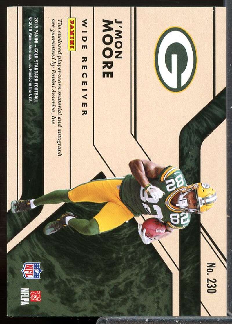 J'Mon Moore JSY AU/99 Rookie Card 2018 Panini Gold Standard Rookie #230  Image 2