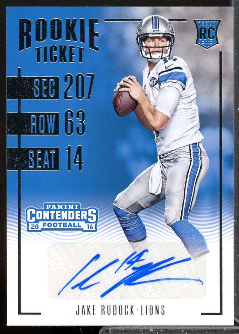Jake Rudock AU Rookie Card 2016 Panini Contenders Rookie #111  Image 1
