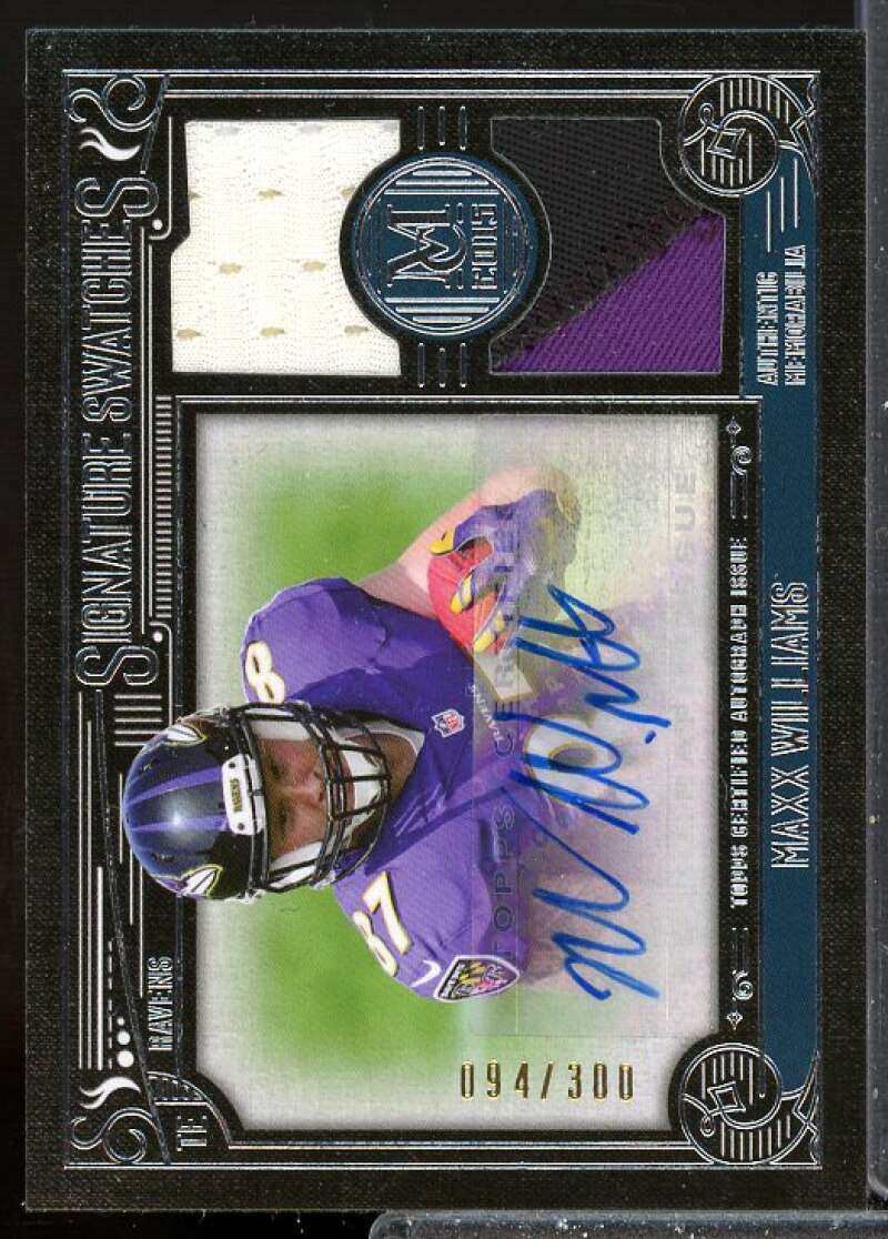 Maxx Williams/300 2015 Museum Collection Signature Swatches Relic Auto #SSDRMW  Image 1
