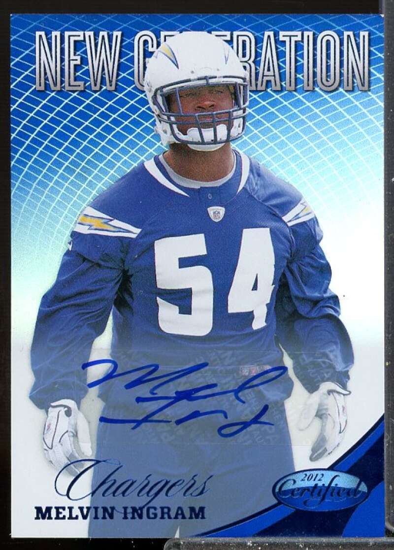 Melvin Ingram/49 EXCH Card 2012 Certified Mirror Blue Rookie Signatures #292  Image 1