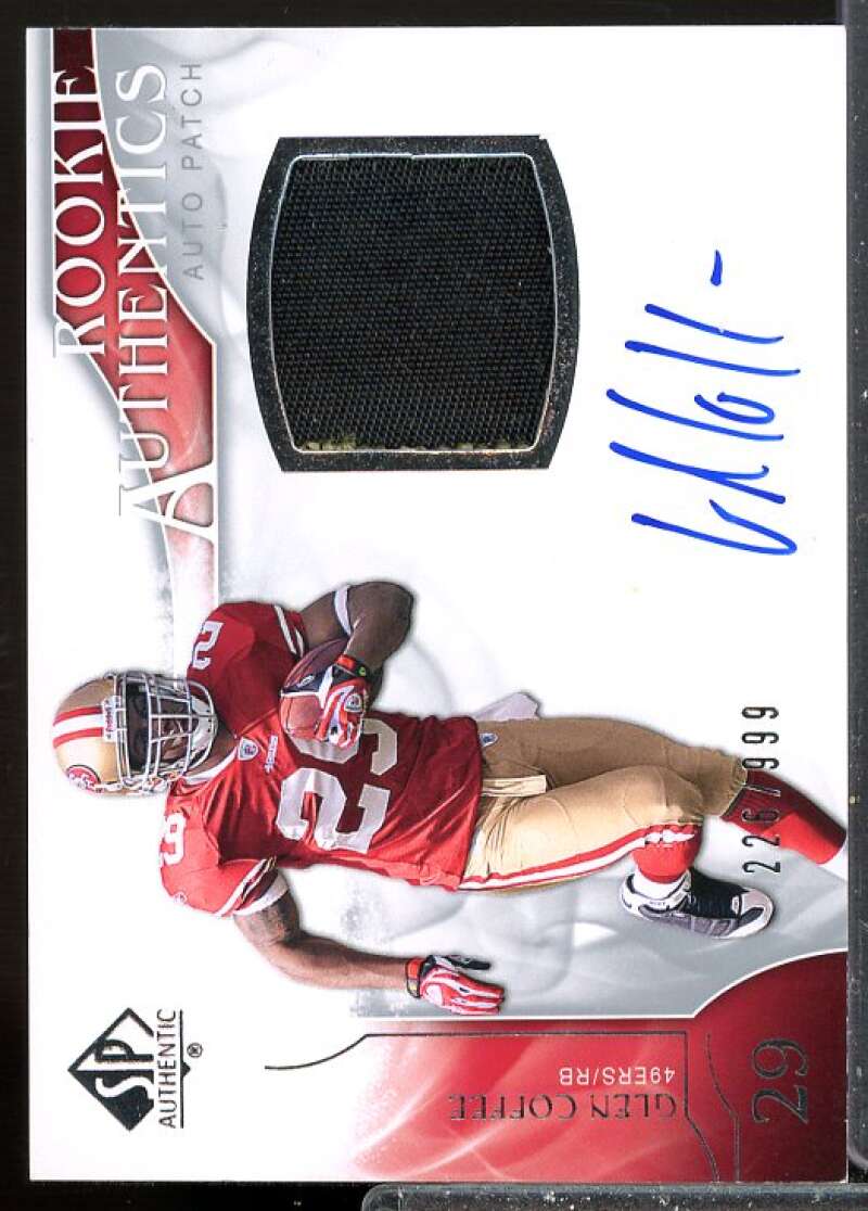 Glen Coffee JSY AU/999 Rookie Card 2009 SP Authentic Rookie #381  Image 1