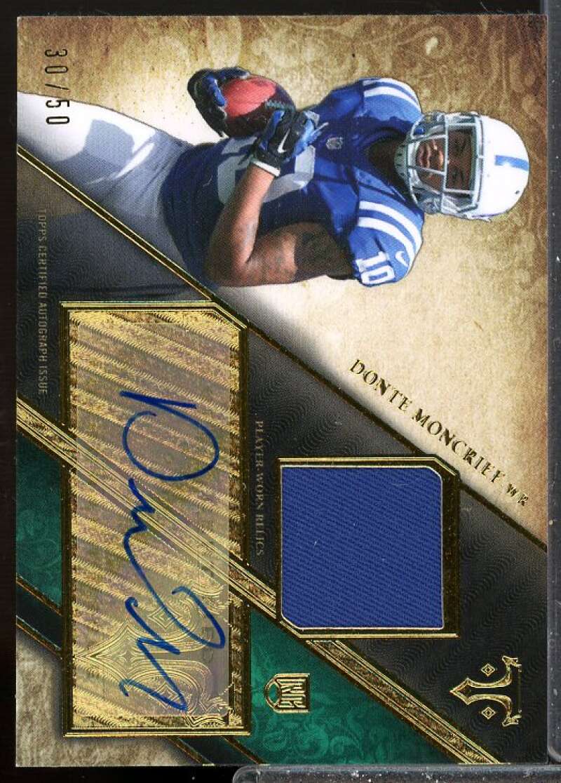 Donte Moncrief 2014 Topps Triple Threads Rookie Autograph Emerald #TTRAR28  Image 1