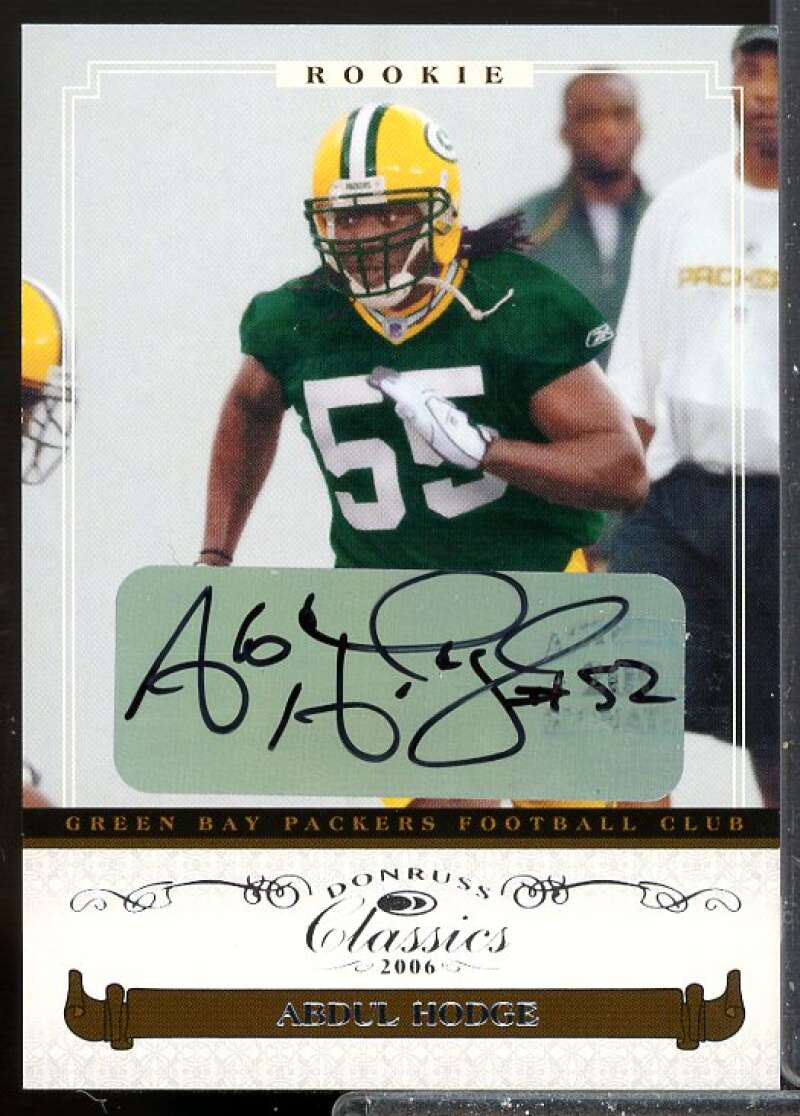 Abdul Hodge AU/999 Rookie Card 2006 Donruss Classics Rookie #188  Image 1