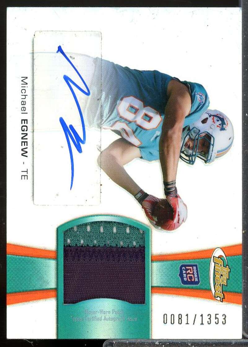 Michael Egnew/1353 Rookie 2012 Finest Rookie Patch Autographs Refractors #RAPME  Image 1