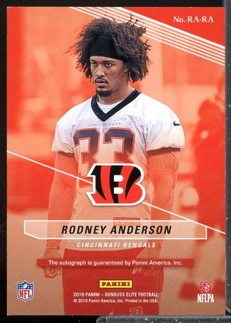 Rodney Anderson/499 Rookie Card 2019 Elite Rookie Autographs #23  Image 2