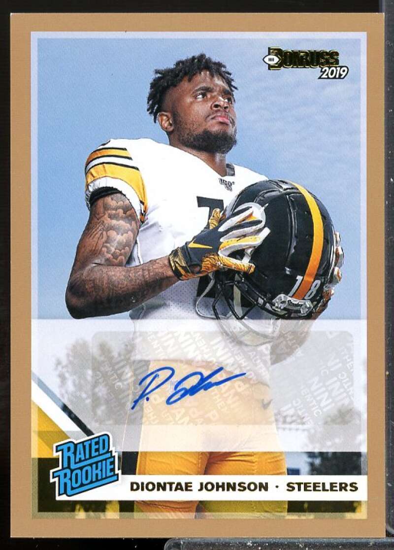Diontae Johnson Rookie 2019 Donruss Optic Rated Rookies Autographs Bronze #177  Image 1