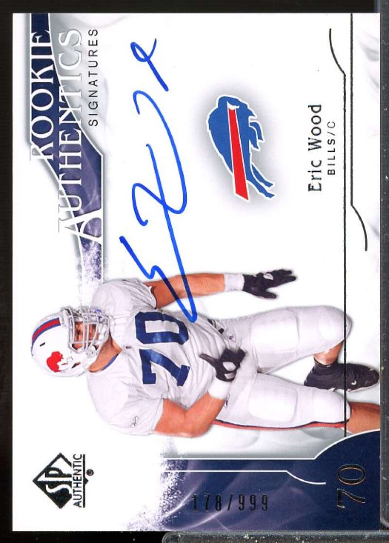 Eric Wood Rookie Card 2009 SP Authentic Rookie Auto #309  Image 1