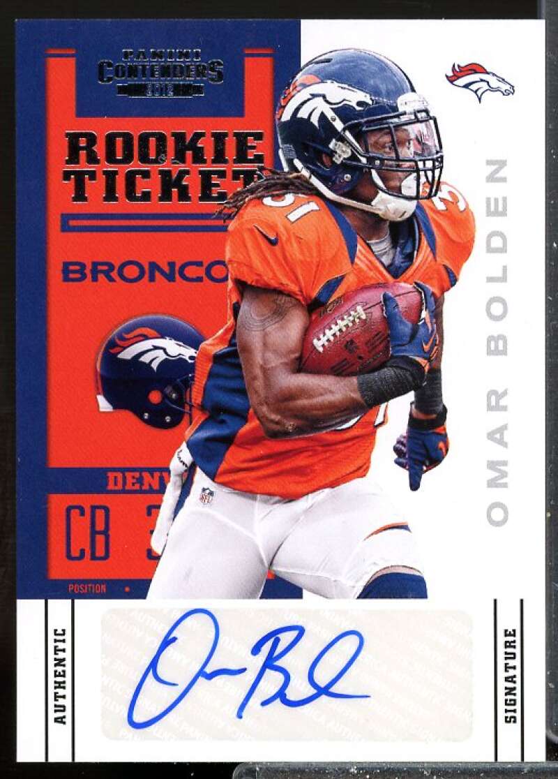 Omar Bolden Rookie Card 2012 Panini Contenders Rookie Auto #175  Image 1