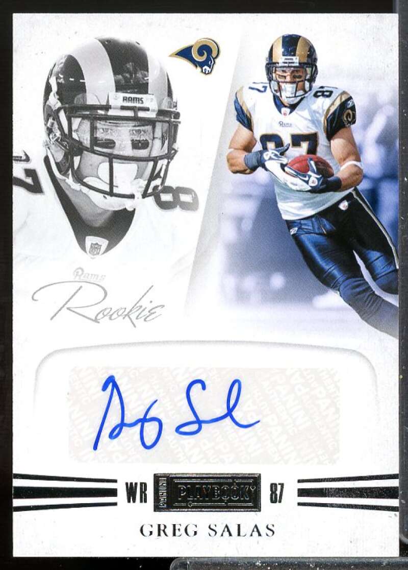 Greg Salas /299 Rookie Card 2011 Panini Playbook Rookie Auto #67  Image 1