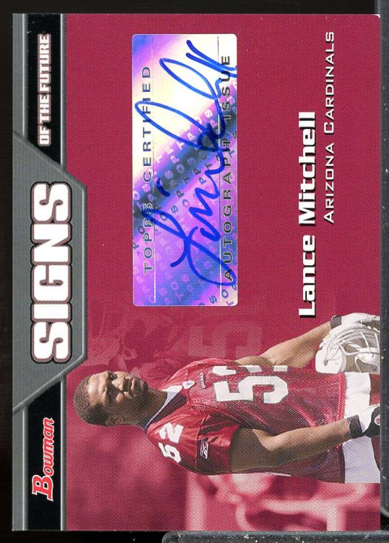 Lance Mitchell G Rookie Card 2005 Bowman Signs of the Future Autographs #SFLM  Image 1