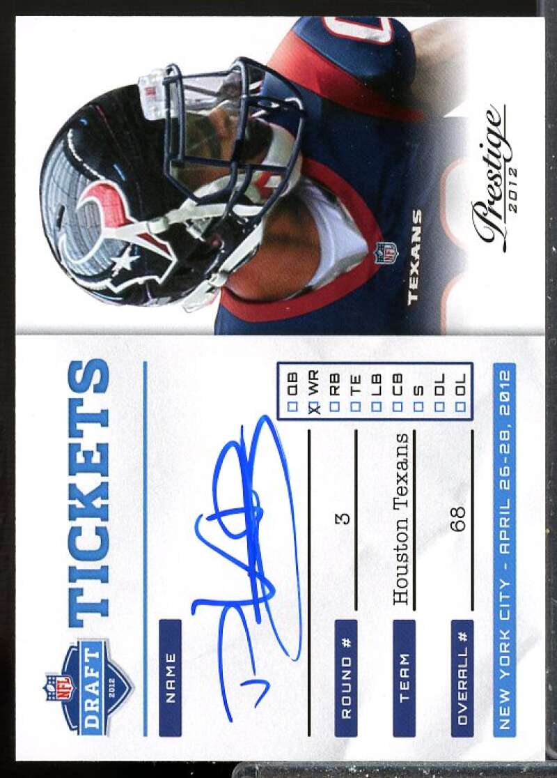 DeVier Posey Rookie Card 2012 Prestige NFL Draft Tickets Rookie Autographs #17  Image 1