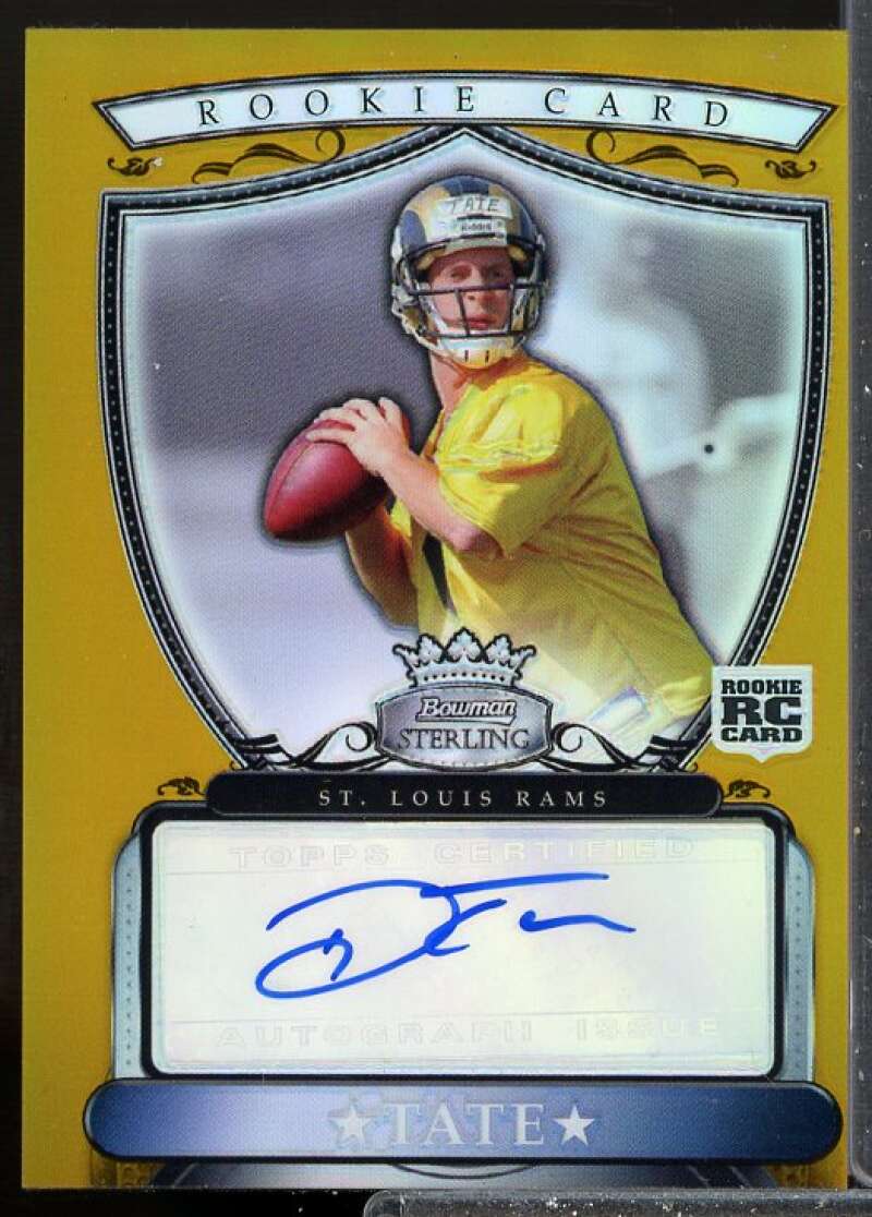 Drew Tate/1800 Rookie Card 2007 Bowman Sterling Gold Rookie Autographs #DT  Image 1