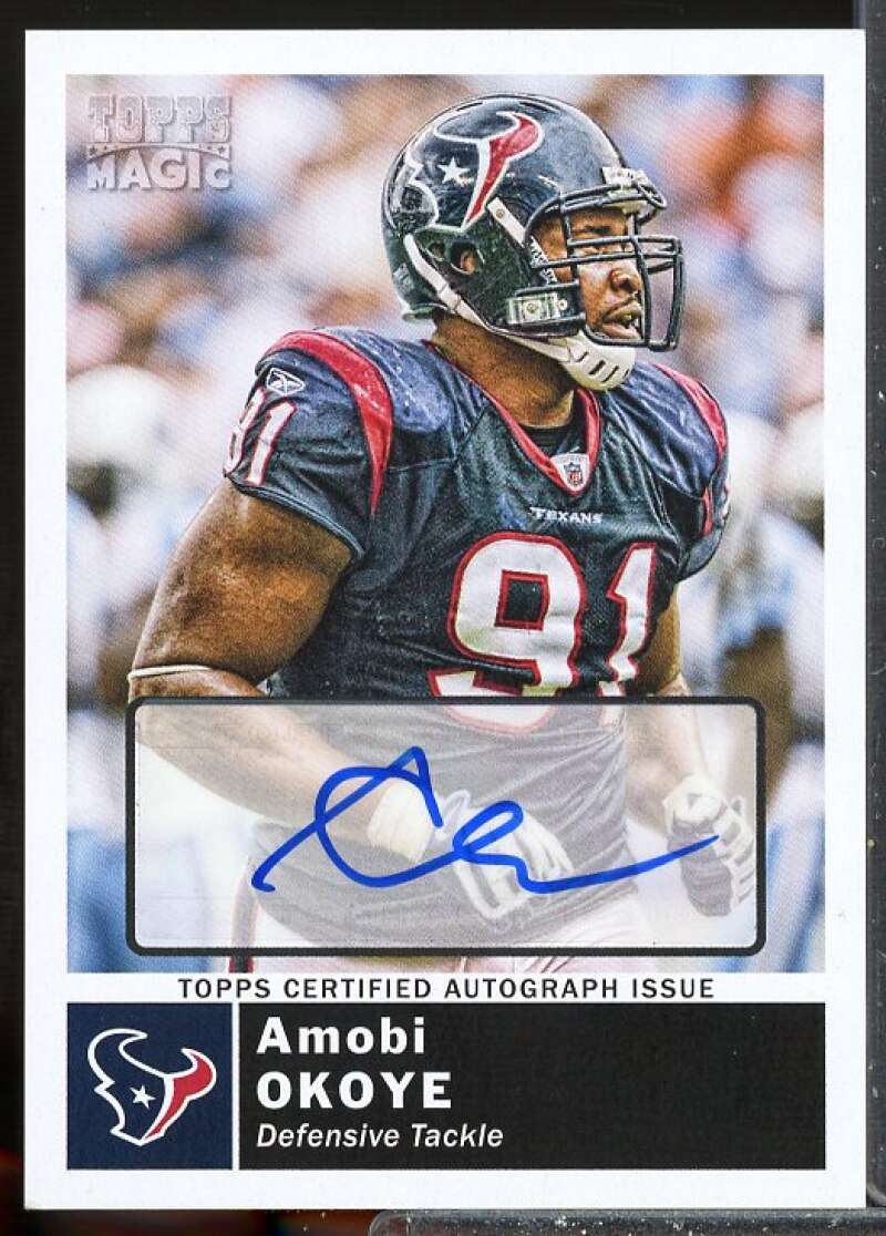 Amobi Okoye 2G Card 2010 Topps Magic Autographs #168  Image 1