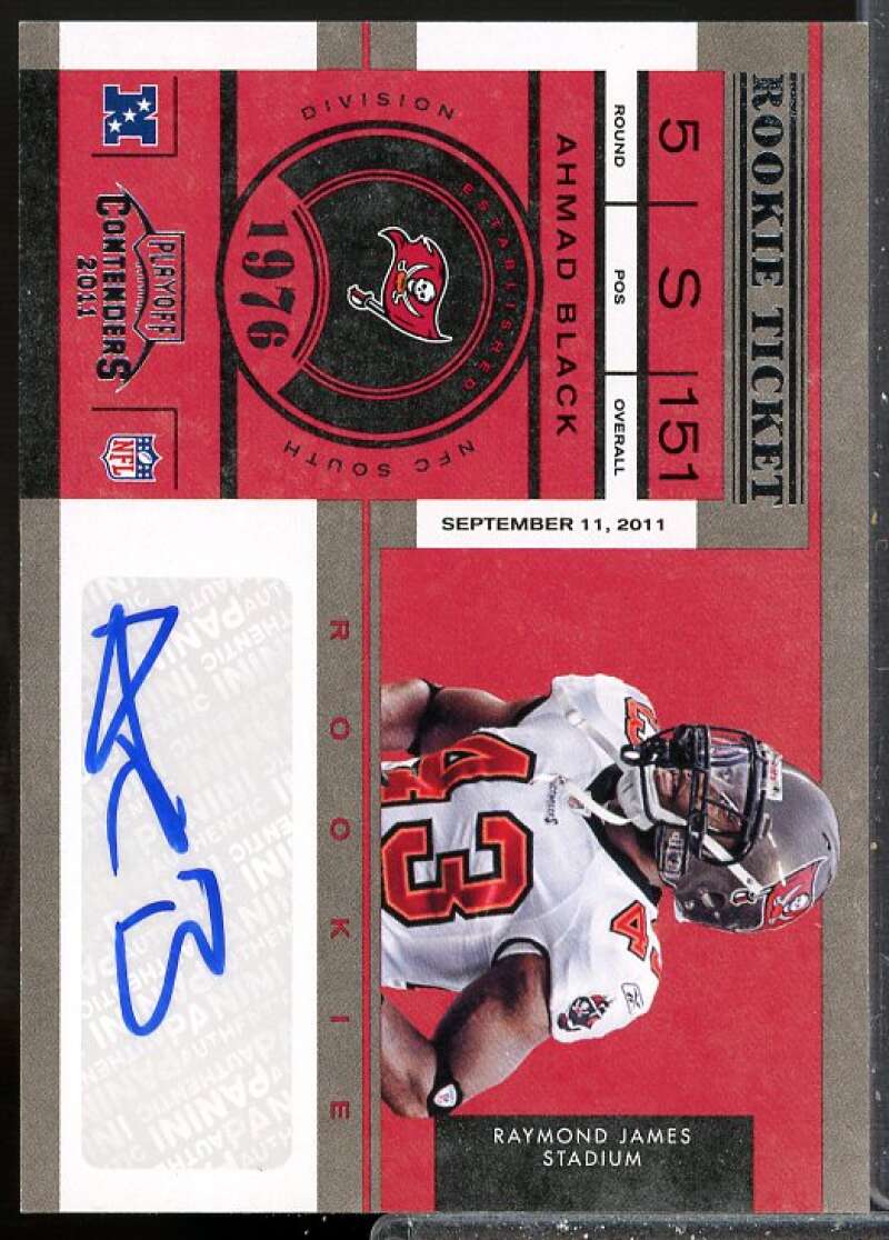 Ahmad Black Rookie Card 2011 Playoff Contenders Rookie Auto #104  Image 1