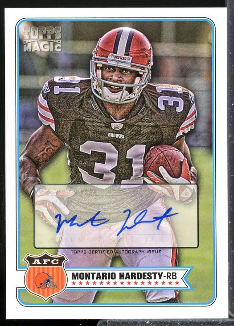 Montario Hardesty Card 2012 Topps Magic Autographs #248  Image 1