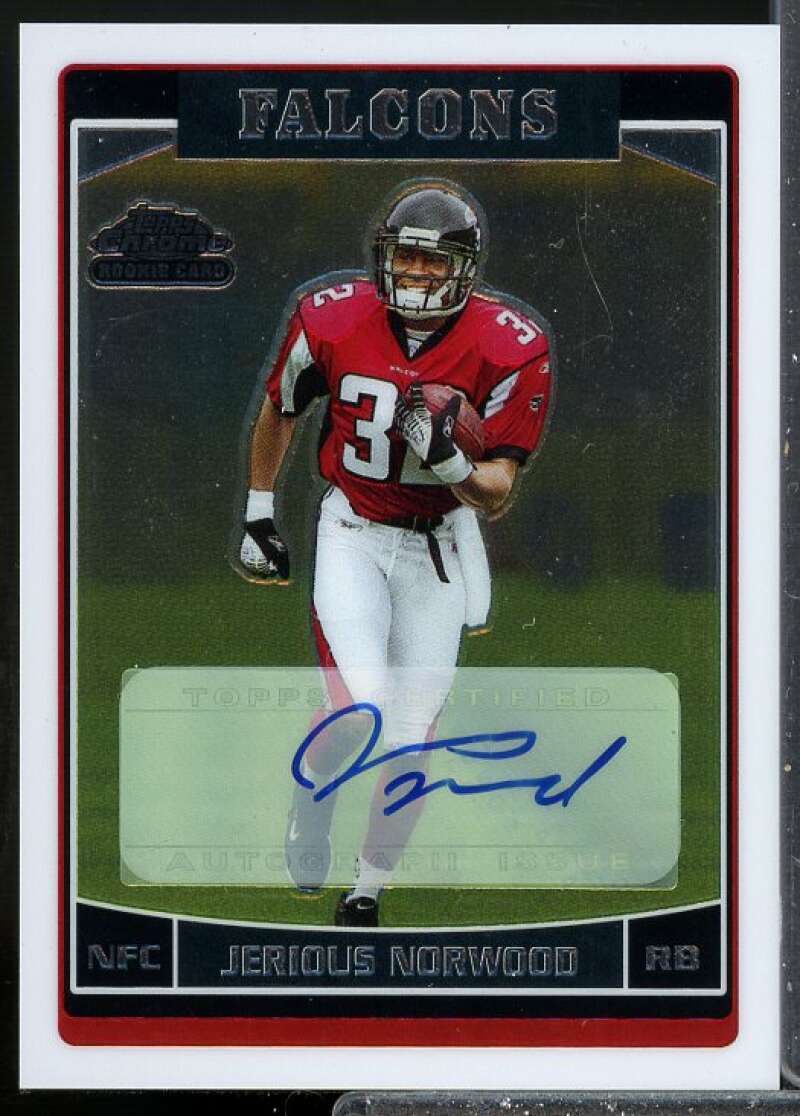 Jerious Norwood D Rookie Card 2006 Topps Chrome Rookie Autographs #241  Image 1