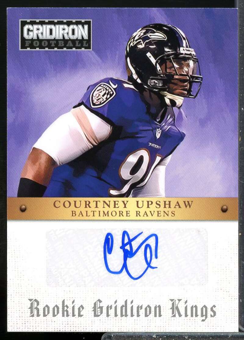 Courtney Upshaw Rookie Card 2012 Gridiron Rookie Gridiron Kings Autographs #21  Image 1