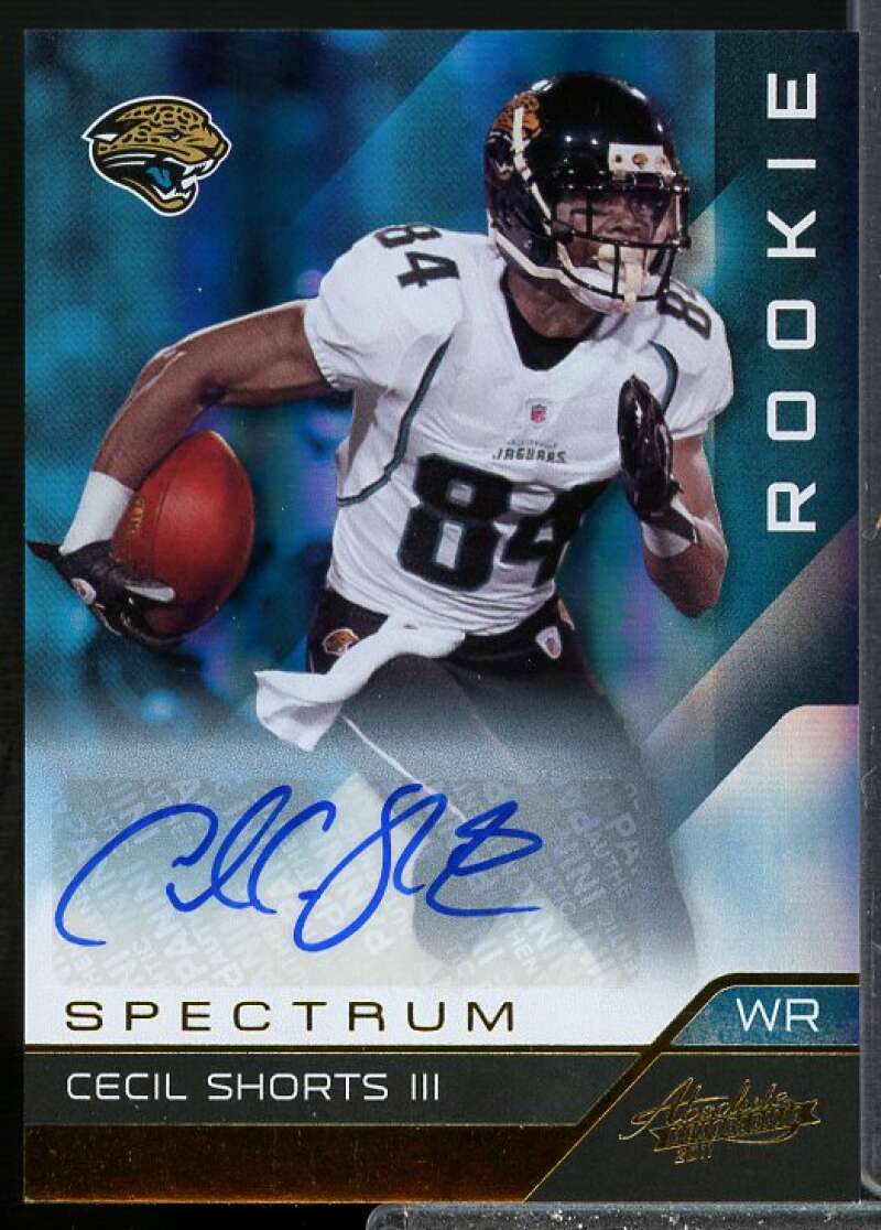 Cecil Shorts/299 2011 Absolute Memorabilia Spectrum Gold Rookie Autographs #102  Image 1