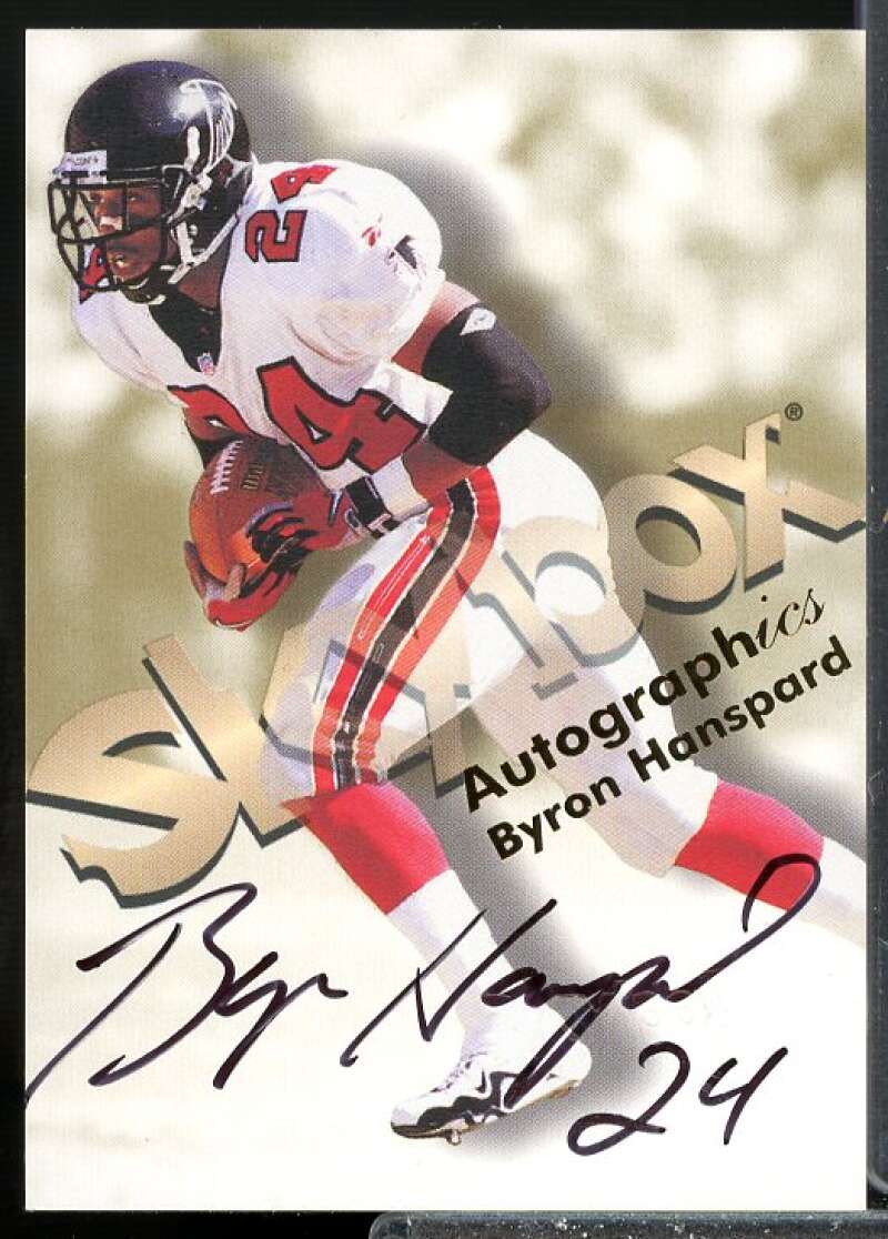 Byron Hanspard MU/S* Card 1998 SkyBox Premium Autographics #35  Image 1