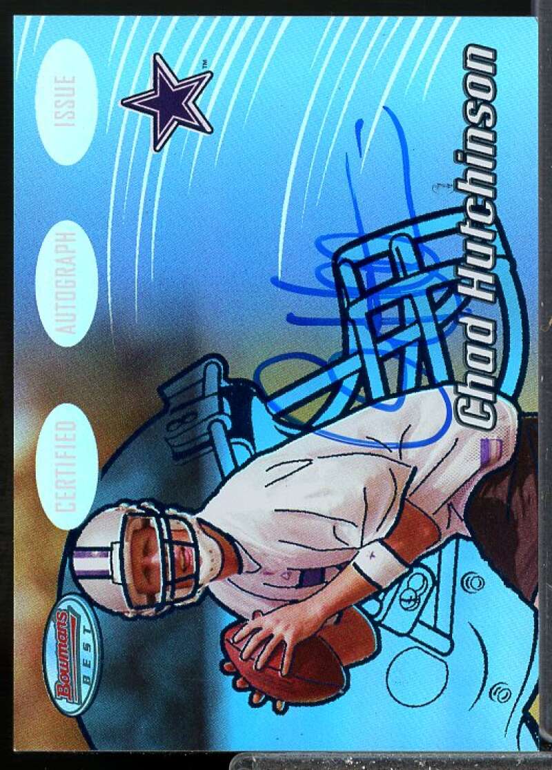 Chad Hutchinson AUTO Card 2002 Bowman's Best Blue #126  Image 1