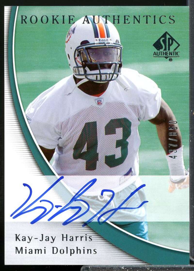 Kay-Jay Harris AU Rookie Card 2005 SP Authentic Rookie #183  Image 1