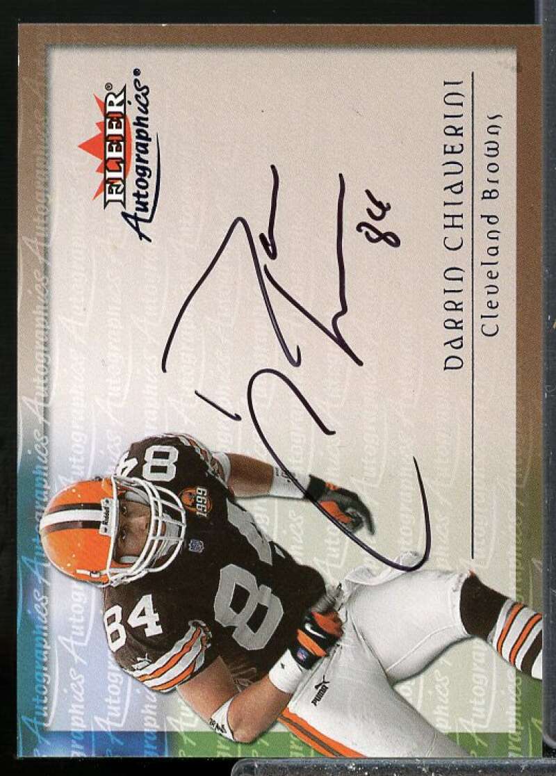 Darrin Chiaverini Card 2000 Fleer Tradition Autographics #26  Image 1