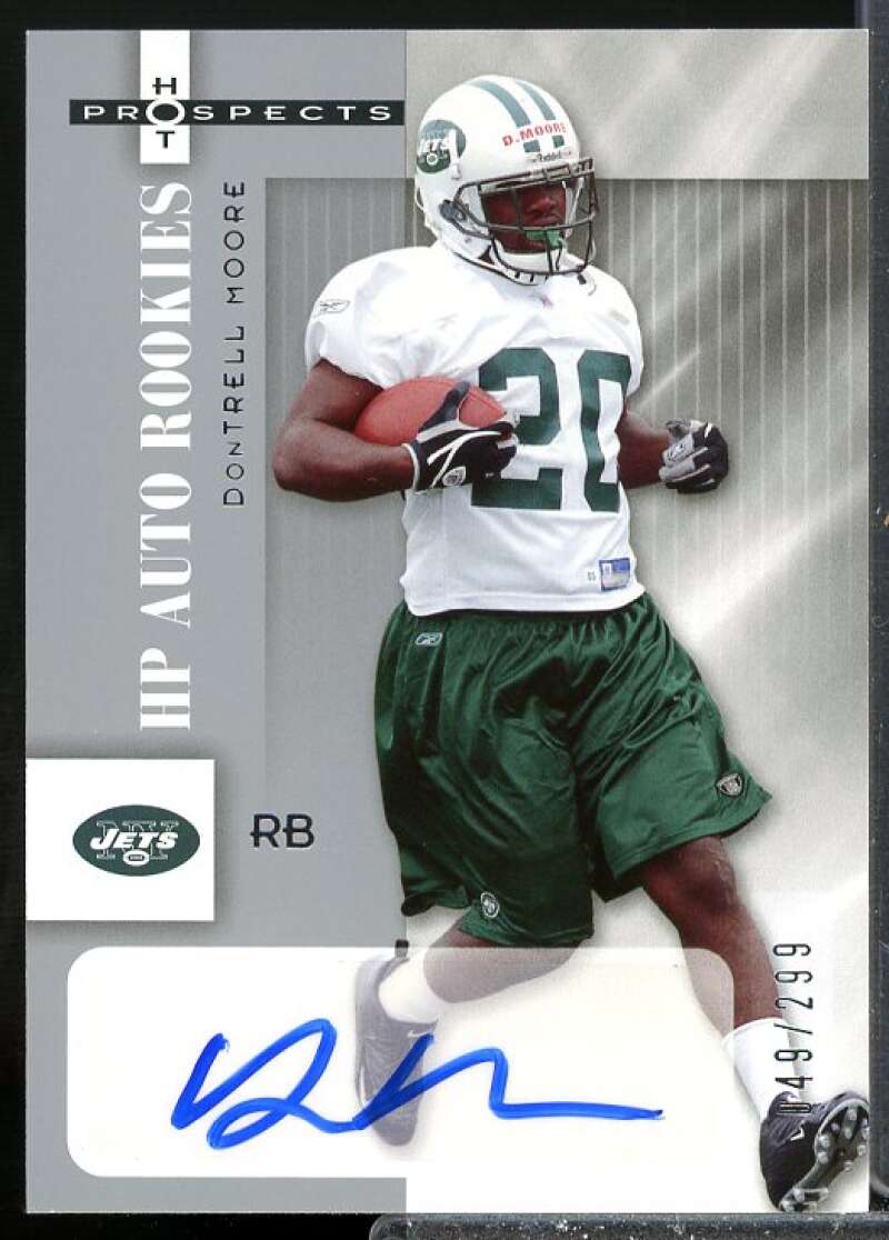 DonTrell Moore AU Rookie Card 2006 Hot Prospects Rookie Auto #161  Image 1
