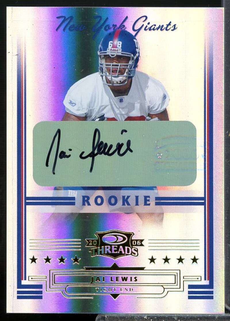 Jai Lewis AU Rookie Card 2006 Donruss Threads Rookie Auto #271  Image 1